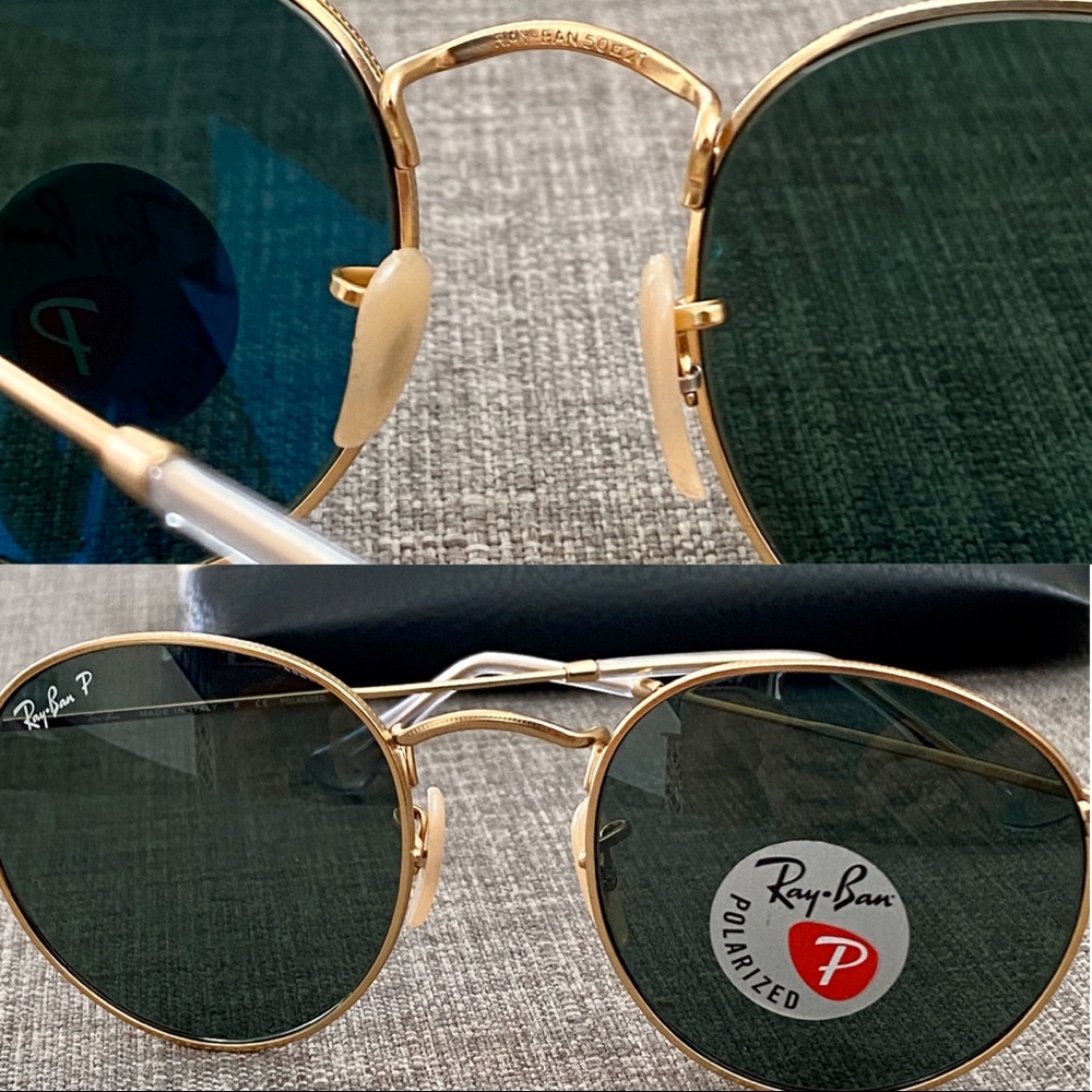 Ray-Ban RB3447 Round Metal Polarized Sunglasses - Picture 3 of 8
